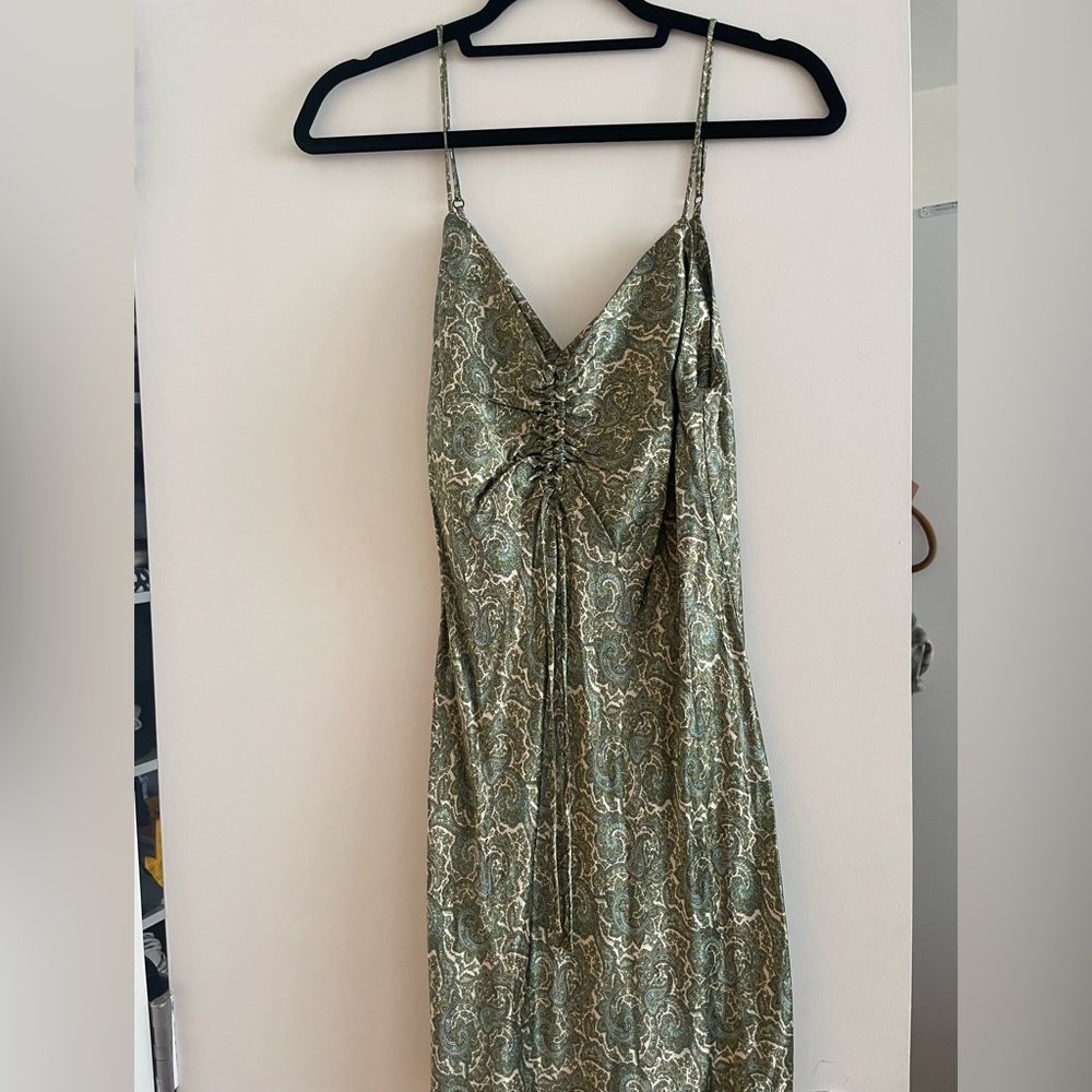 Zara Green Mini Dress NWT
